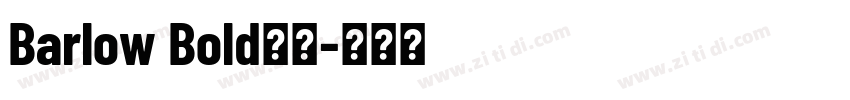 Barlow Bold字体字体转换